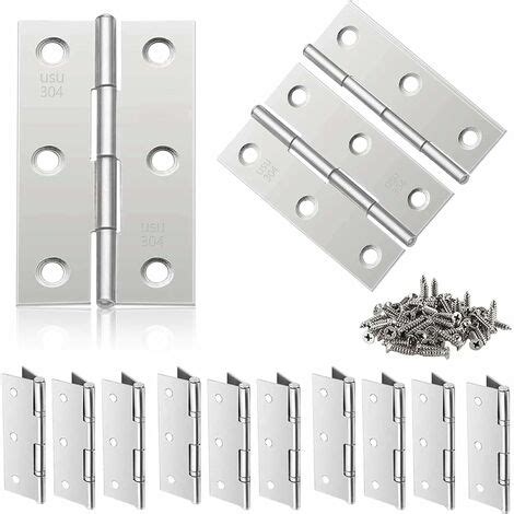 NORCKS Stainless Steel Hinges Pack Of 30 Stainless Steel Hinges Door