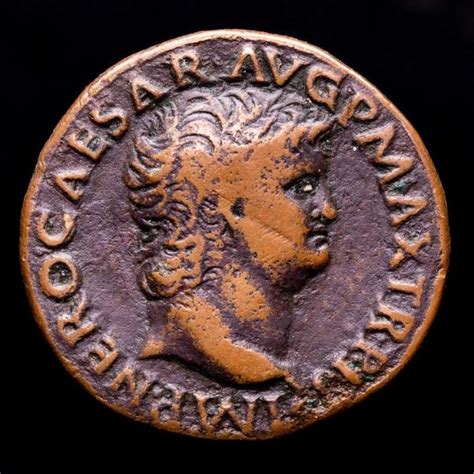 Roman Empire Nero Ad As From Lugdunum Or Catawiki