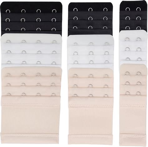 Zningesxi 9 Pcs Bra Extender Strap Women Bra Extension Soft Elastic