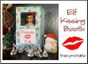 Elf On The Shelf Kissing Booth Free Printable Printables 4 Mom