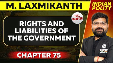 Rights And Liabilities Of The Government Full Chapter Indian Polity