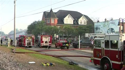 Massive Fire Damages Several Businesses In Downtown Holly Youtube