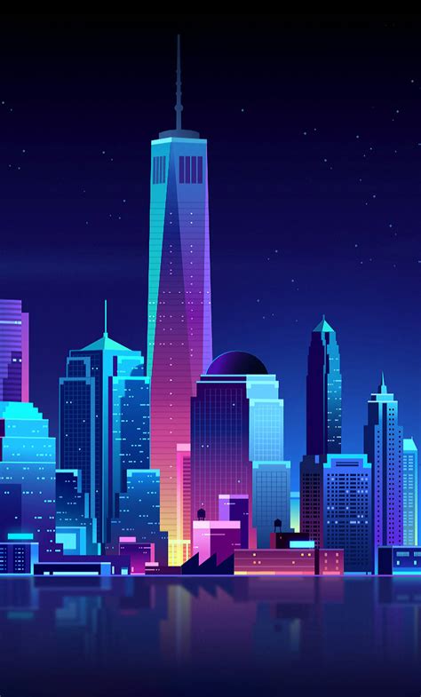 Download New York City Iphone X Digital Art Wallpaper