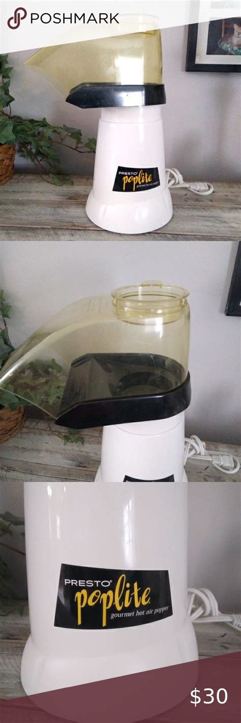 Presto Poplite Gourmet Hot Air Popper Popcorn Popper Air Popper Popcorn Popper Air Popper