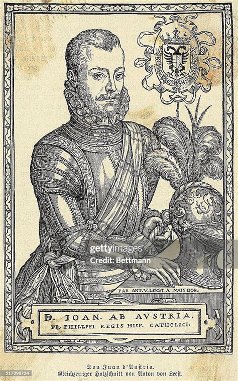 Don Juan Daustria Spanish General 16th Century 1547 1578 Leader