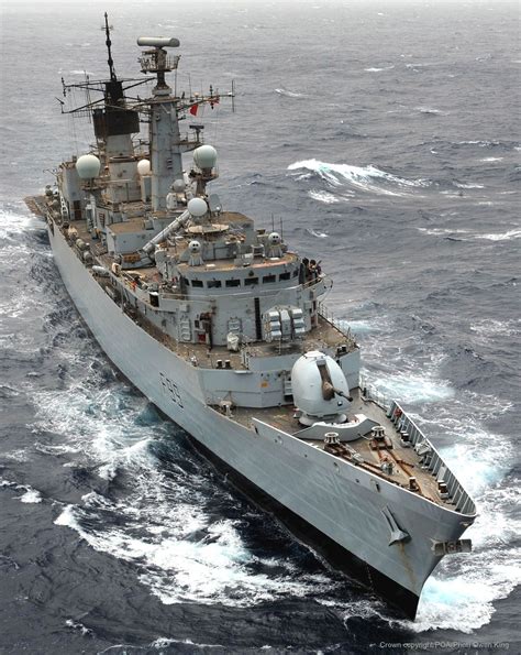 Hms Cornwall F 99 Type 22 Broadsword Class Guided Missile Frigate Royal Navy Royal Navy Ships