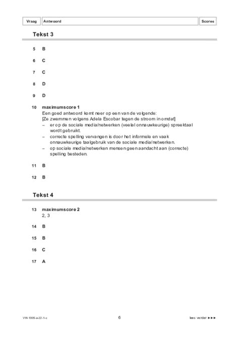 Correctievoorschrift Examen Spaans Eindexamens Nu Tweede Fase