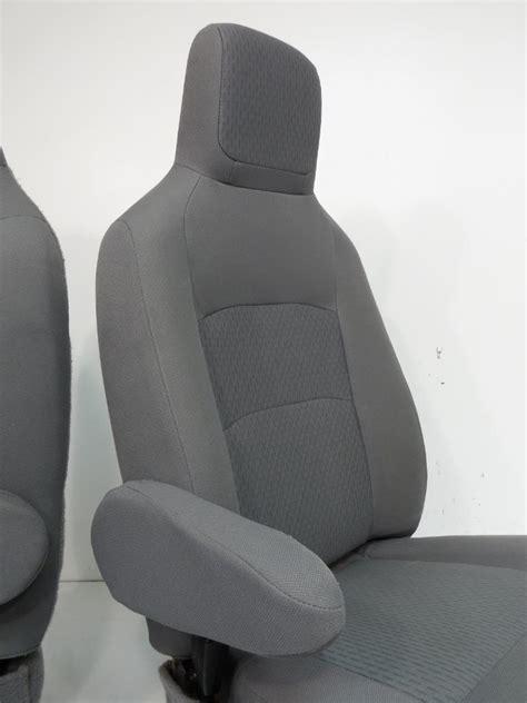 Ford Van Seats E150 E250 E350 Front Bucket Van Seats Gray W Armrests Econoline Stock 8j850