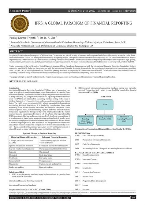 Pdf Ifrs A Global Paradigm Of Financial Reporting Dokumen Tips