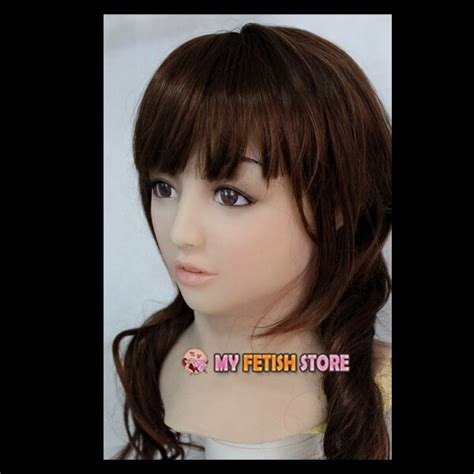 Sf 9 Soft Silicone Realist Human Face Crossdress Full Head Female