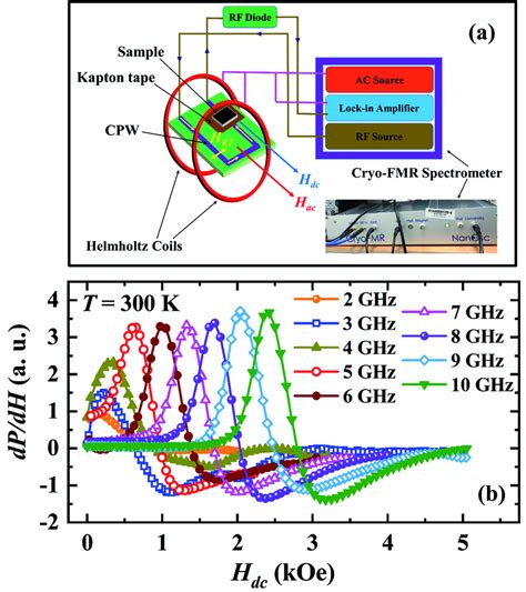 A A Schematic Representation Of The Broadband Fmr Setup B Magnetic