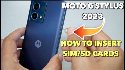 Moto G Stylus 5G LTE 2023 How To Insert SIM SD Cards In Very Easy Way