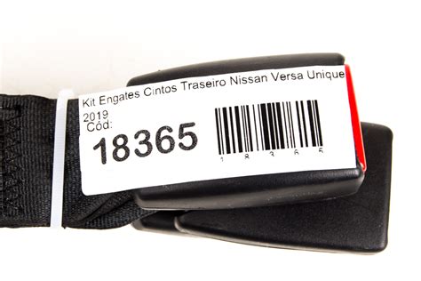 Kit Engates Cintos Traseiro Nissan Versa Unique 2019 Genebra