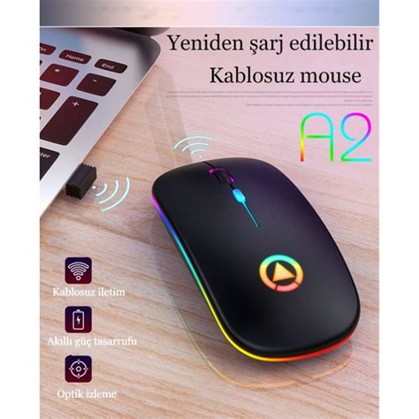 Inters Tech Kablosuz Sessiz Led Mause Arj Edilebilir G Fiyat