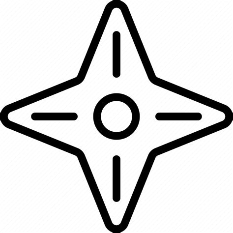 Basic Throwing Star Assassin Shinobi Weapon Icon Download On