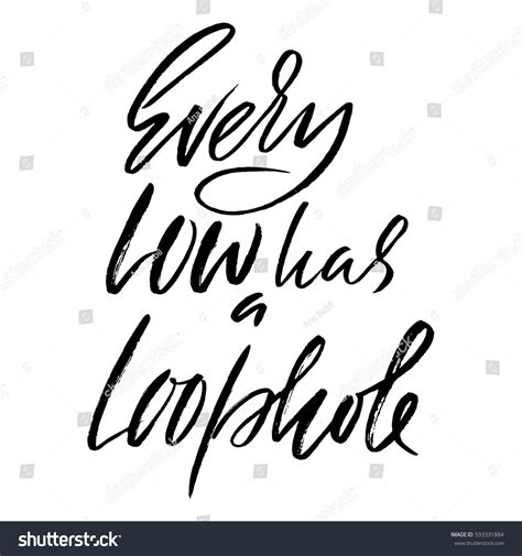 Every Low Has Loophole Hand Drawn Stock Vector (Royalty Free) 593331884