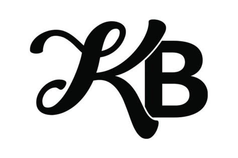 Kb Monogram Graphic By Piku Design Store · Creative Fabrica