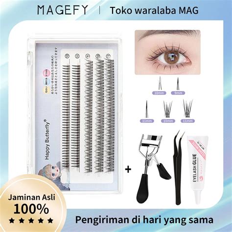 Jual MAGEFY Bulu Mata Palsu Tanam Paket Bulu Mata Eyelash Extension Mix