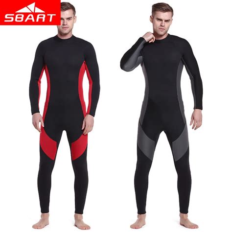 Sbart Professional 3mm Neoprene Wetsuits Full Body Men Scuba Diving