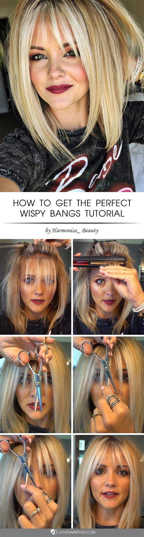 How To Cut Bangs At Home Properly How To Cut Bangs Long Hair Styles