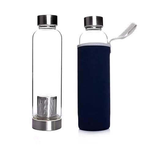 420ml 550ml Fancy Glass Bottle And Logo Custom Sports Glass Water Bottle Buy 550 Ml Fda Air