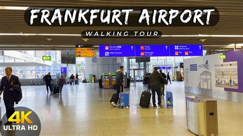 Walking Tour Inside Frankfurt Airport 🇩🇪 4k Uhd 60 Fps Youtube