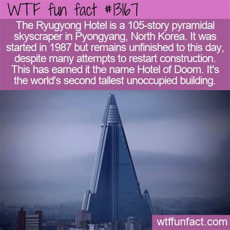 WTF Fun Fact 13167 North Korea S Hotel Of Doom