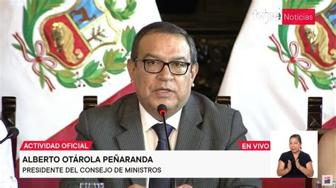 Tvperú Noticias On Twitter 🔴 Premier Alberto Otárola “desde El Consejo De Ministros Seguimos