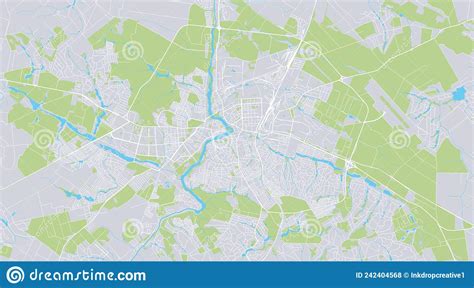 Mapa Urbano Vectorial Urbano De Vinnytsia Ukraine Europe Ilustraci N