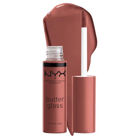 Amazon NYX PROFESSIONAL MAKEUP Butter Gloss Non Sticky Lip Gloss Praline Deep Nude