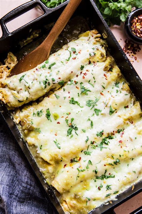 Easy Chicken Enchilada Recipe With Green Chile Sauce At James Jost Blog