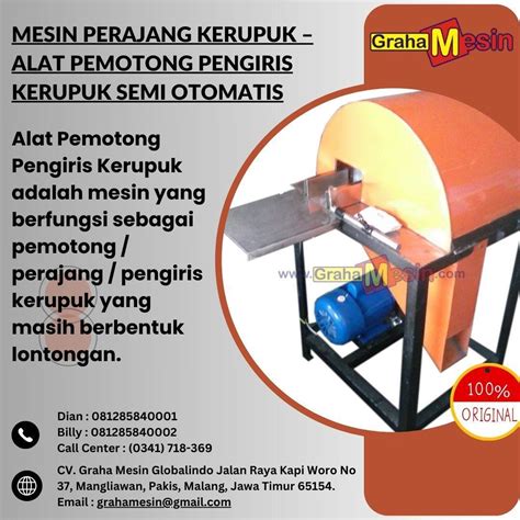 Mesin Perajang Kerupuk Alat Pemotong Pengiris Kerupuk Semi Otomatis Di