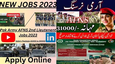 Join Pak Army As Afns 2023 Armed Forces Nursing Service Join Pak