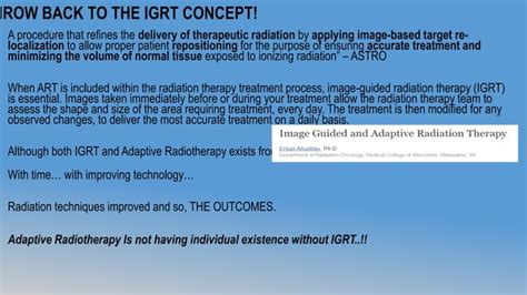 Complete Overview On Adaptive Radiotherapy Over Daily Image Guided Radiotherapy Ppt