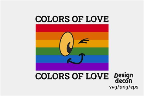 Lgbtq Pride Month Colors Love Retro Svg Graphic By Designdecon