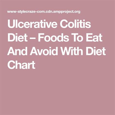 Ulcerative Colitis Diet Foods To Eat And Avoid With Diet Chart Colitis Diet Ulcerative