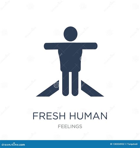 Icono Humano Fresco Icono Humano Fresco Del Vector Plano De Moda En B