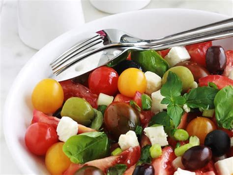 Recette Salade De Tomates Basilic Et Feta Recette Salade De Tomates