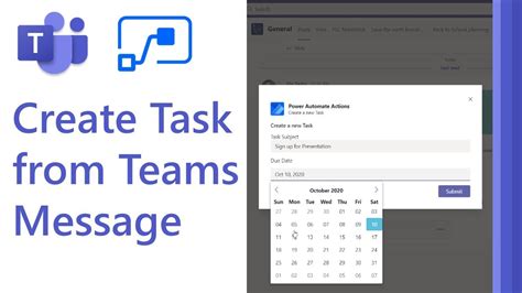 How To Create A To Do Task From A Microsoft Teams Message Youtube