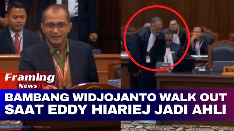 Bambang Widjojanto Walk Out Saat Eddy Hiariej Jadi Ahli Di Sidang Mk