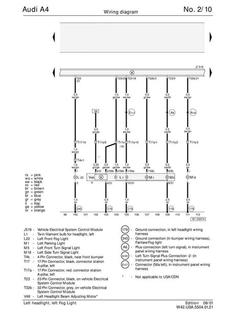 Electrical Schematics For The 2002 Audi A4