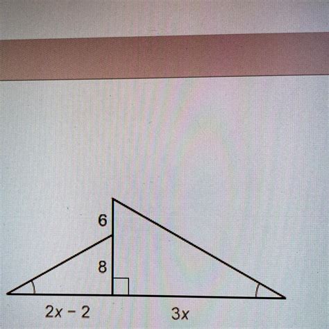 Solved The Two Triangles Are Similar What Is The Value Of X Enter