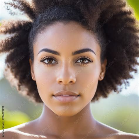 Portrait Of A Beautiful Brunette Latina Woman Artificial Image