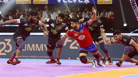 Pro Kabaddi 2023 Match 2 Highlights: U Mumba edge past UP Yoddhas to ...