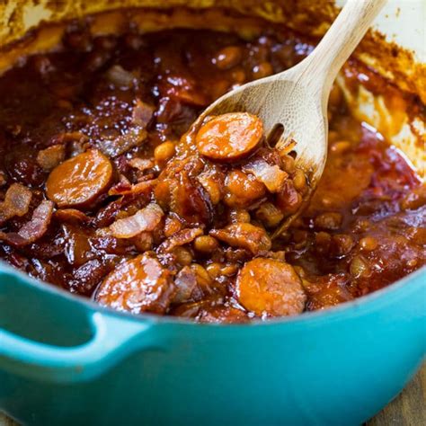 Baked Beans with Smoked Sausage - Spicy Southern Kitchen