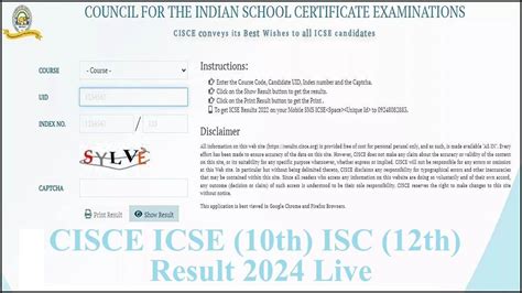 Live Icse Isc Result