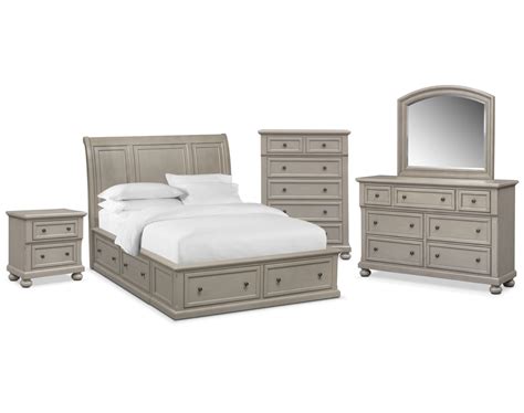 The Hanover Bedroom Collection - Gray | American Signature Furniture