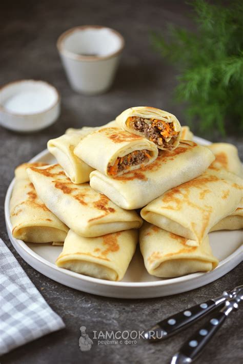 Блинчики с куриными желудками — рецепт с фото пошагово