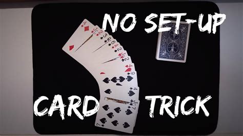 Extremely Simple No Set Up Beginner Card Trick Reavealed Youtube