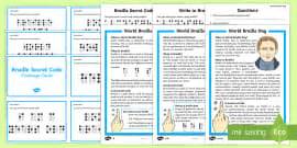 Braille Matching Worksheet Teacher Made